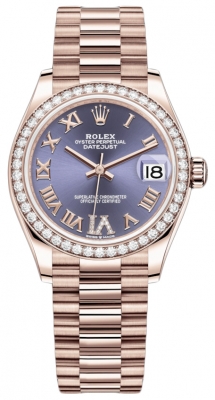 replica Rolex Datejust 31mm Everose Gold Ladies Watch