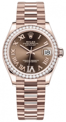 replica Rolex Datejust 31mm Everose Gold Ladies Watch