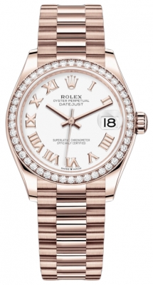 replica Rolex Datejust 31mm Everose Gold Ladies Watch