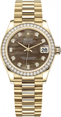 replica Rolex Datejust 31mm Yellow Gold Ladies Watch