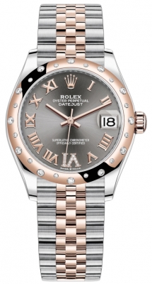 replica Rolex Datejust 31mm Stainless Steel and Rose Gold Ladies Watch