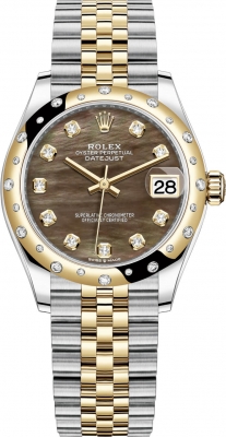 replica Rolex Datejust 31mm Stainless Steel and Yellow Gold Ladies Watch