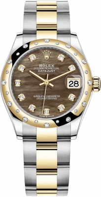 replica Rolex Datejust 31mm Stainless Steel and Yellow Gold Ladies Watch