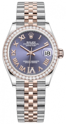 replica Rolex Datejust 31mm Stainless Steel and Rose Gold Ladies Watch