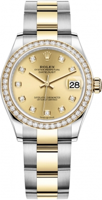 replica Rolex Datejust 31mm Stainless Steel and Yellow Gold Ladies Watch