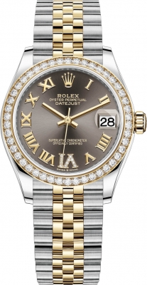 replica Rolex Datejust 31mm Stainless Steel and Yellow Gold Ladies Watch