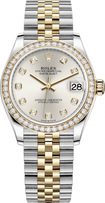 replica Rolex Datejust 31mm Stainless Steel and Yellow Gold Ladies Watch