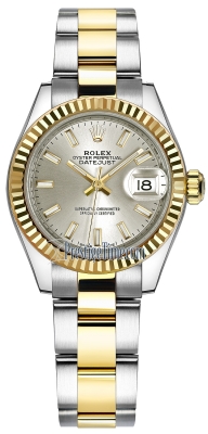 replica Rolex Lady Datejust 28mm Stainless Steel and Yellow Gold Ladies Watch 279173 Silver Index Oyster