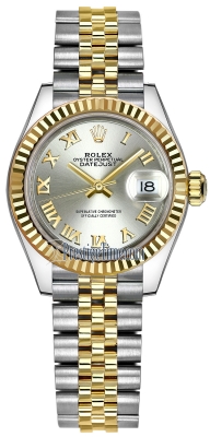 replica Rolex Lady Datejust 28mm Stainless Steel and Yellow Gold Ladies Watch 279173 Silver Roman Jubilee