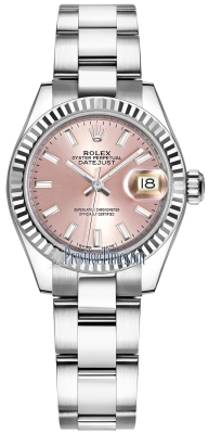 replica Rolex Lady Datejust 28mm Stainless Steel Ladies Watch 279174 Pink Index Oyster