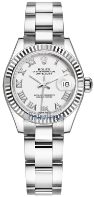 replica Rolex Lady Datejust 28mm Stainless Steel Ladies Watch 279174 White Roman Oyster