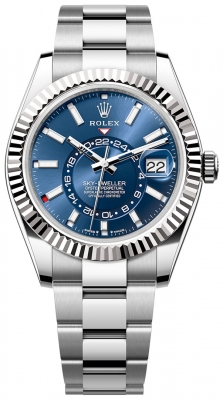 replica Rolex Sky Dweller 42mm Mens Watch336934 Blue Oyster