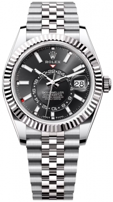 replica Rolex Sky Dweller 42mm Mens Watch336934 Black Jubilee