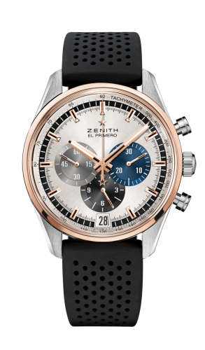 replica Zenith - 51.2080.400/69.R576 El Primero Chronomaster 42 Stainless Steel / Rose Gold / Silver / Rubber