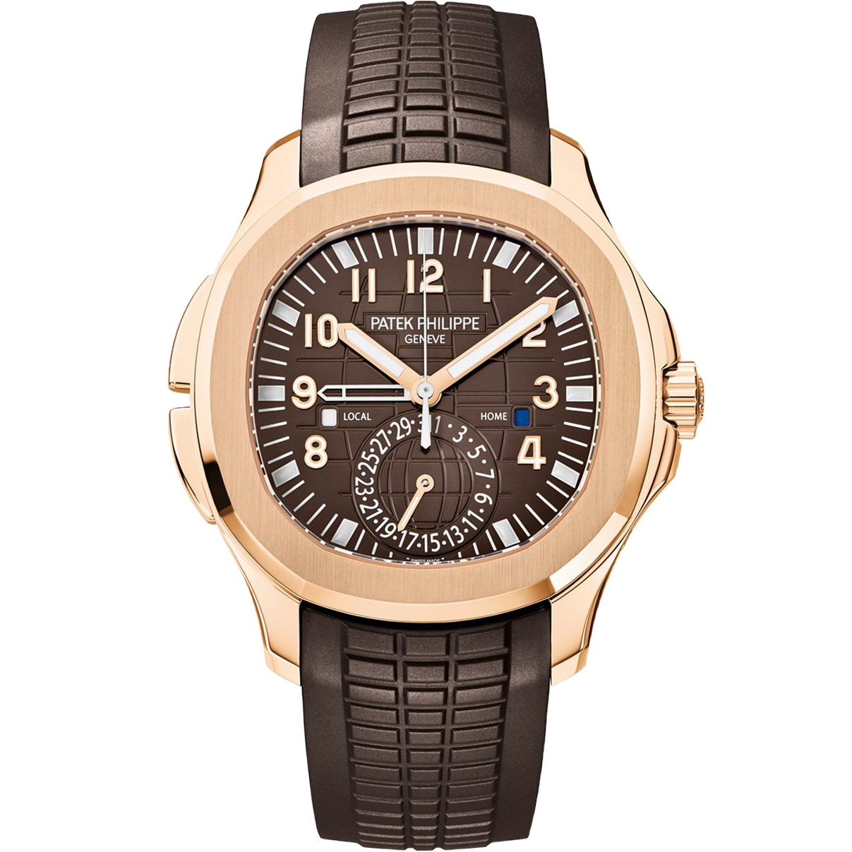 Super clone watch PATEK PHILIPPE AQUANAUT TRAVEL TIME 40.8MM 5164R-001