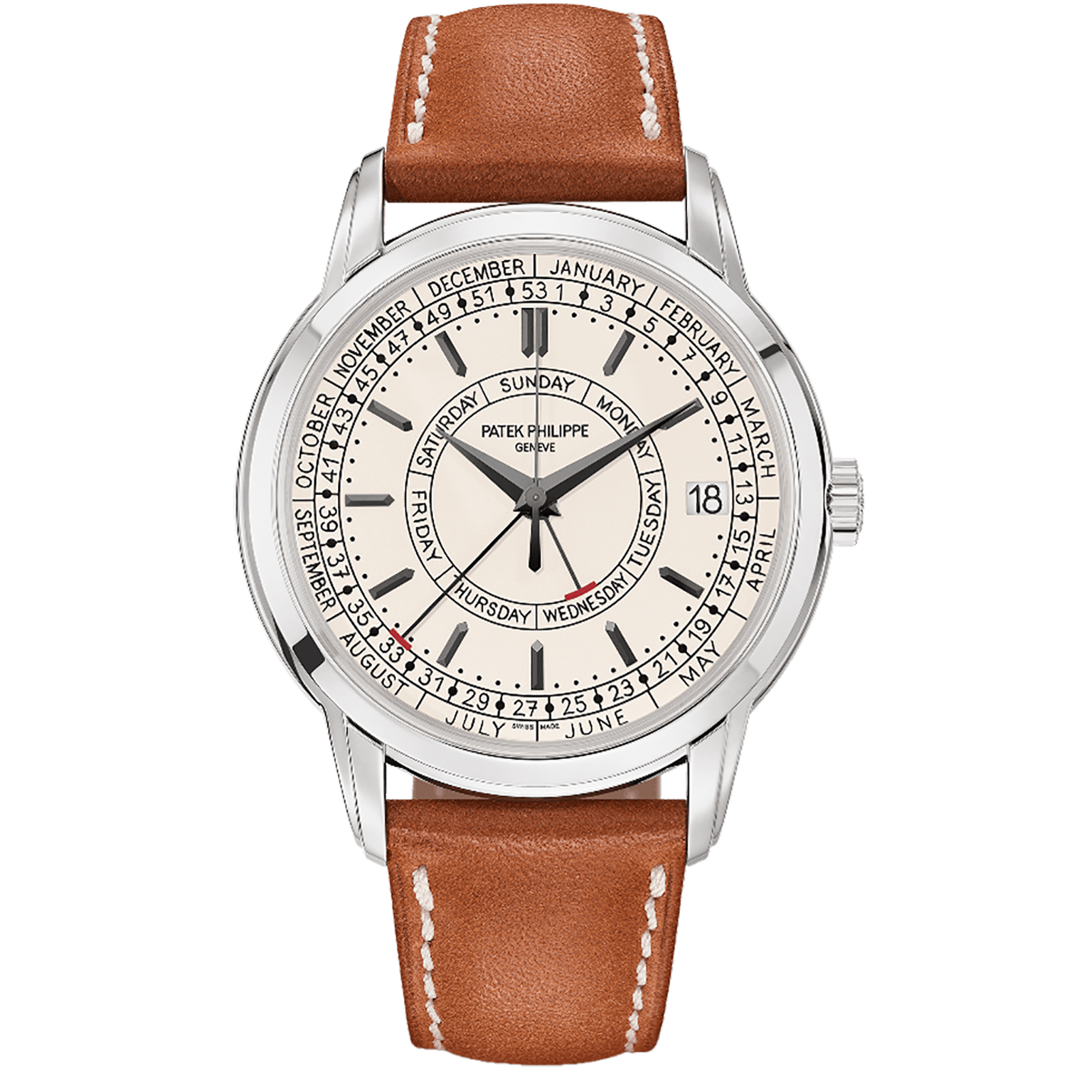 Super clone watch PATEK PHILIPPE COMPLICATIONS CALATRAVA WEEKLY CALENDAR 40MM 5212A-001