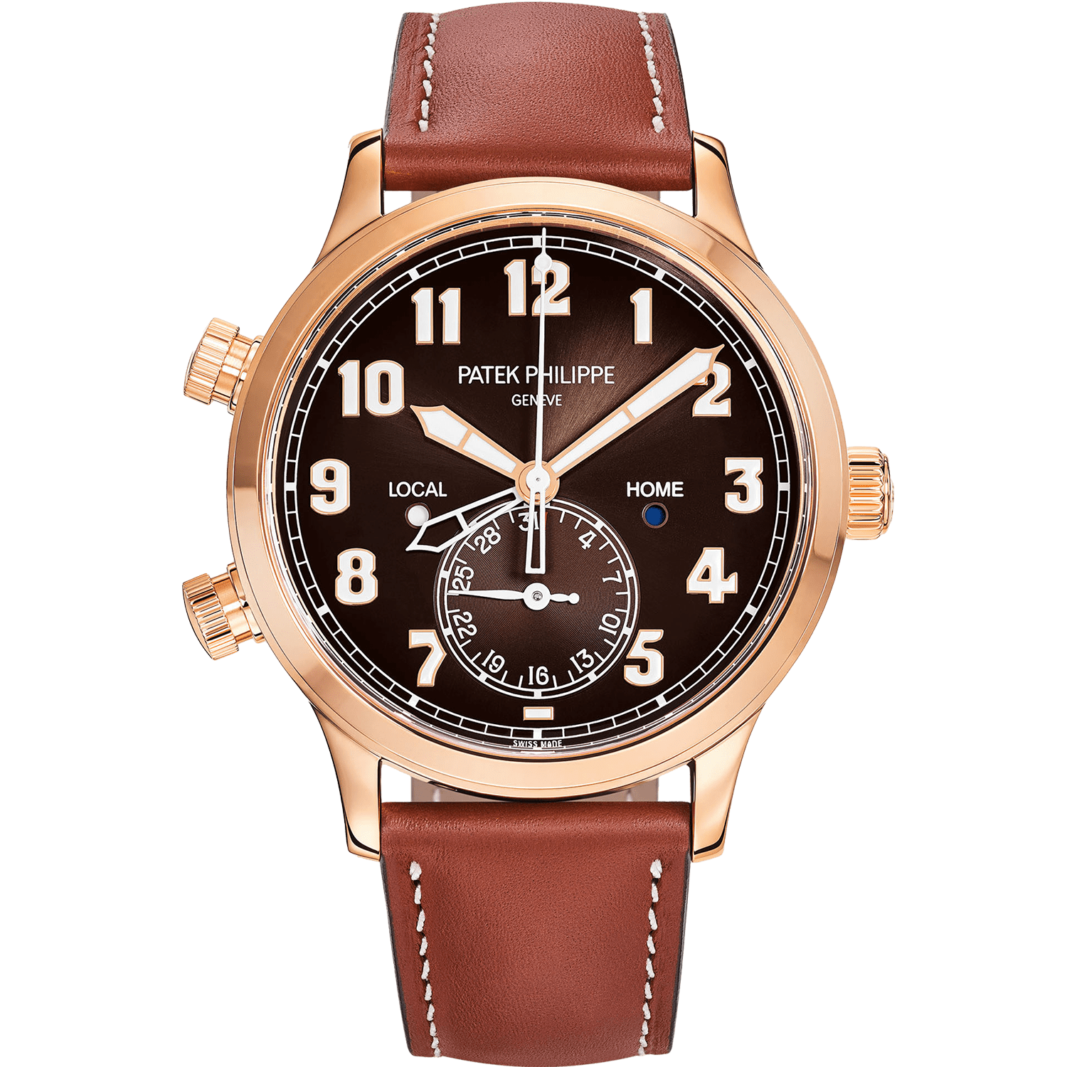 Super clone watch PATEK PHILIPPE COMPLICATIONS CALATRAVA PILOT TRAVEL TIME 42MM 5524R-001