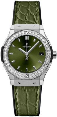 replica Hublot Classic Fusion Quartz 33mm Ladies Watch 581.NX.8970.LR.1104