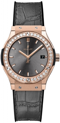 replica Hublot Classic Fusion Quartz 33mm Ladies Watch 581.ox.7081.lr.1104