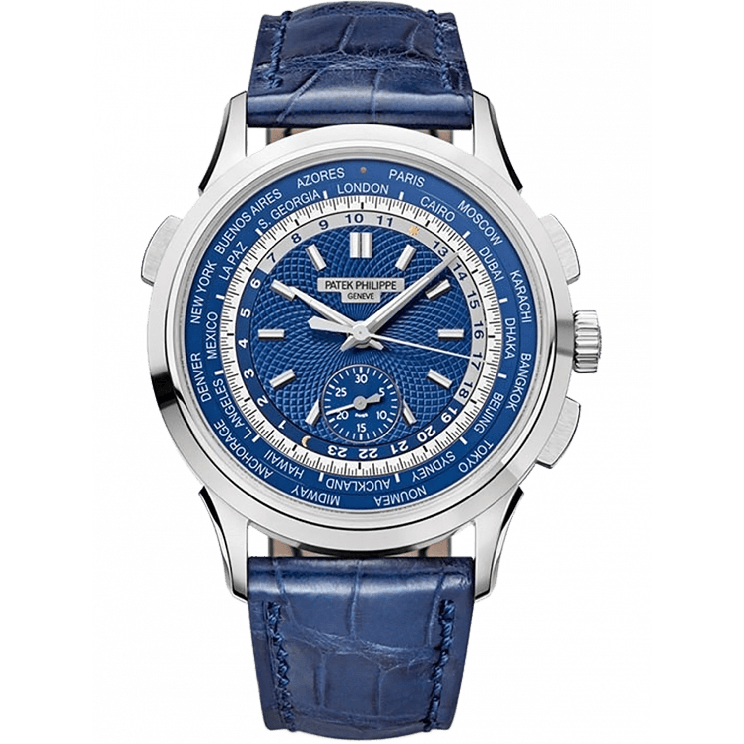 Super clone watch PATEK PHILIPPE COMPLICATIONS WORLD TIME 39.5MM 5930G-010