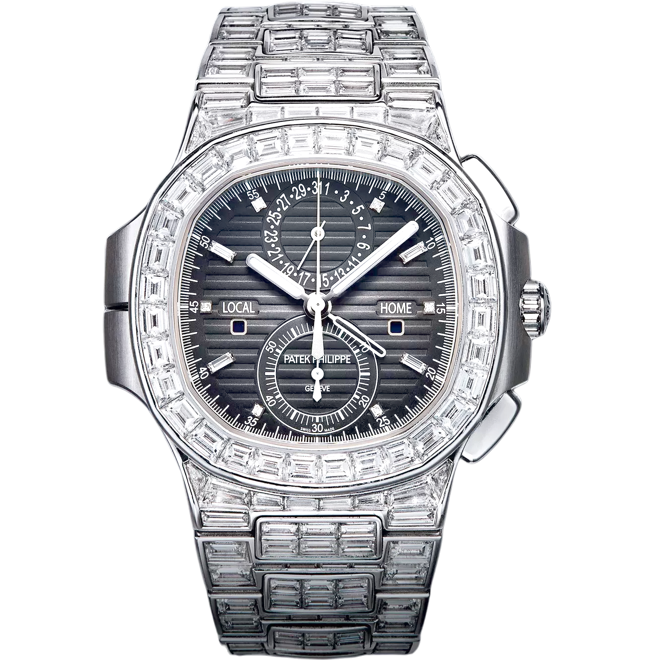 Super clone watch PATEK PHILIPPE NAUTILUS FLYBACK CHRONOGRAPH TRAVEL TIME 40.5MM 5990/1400G-001