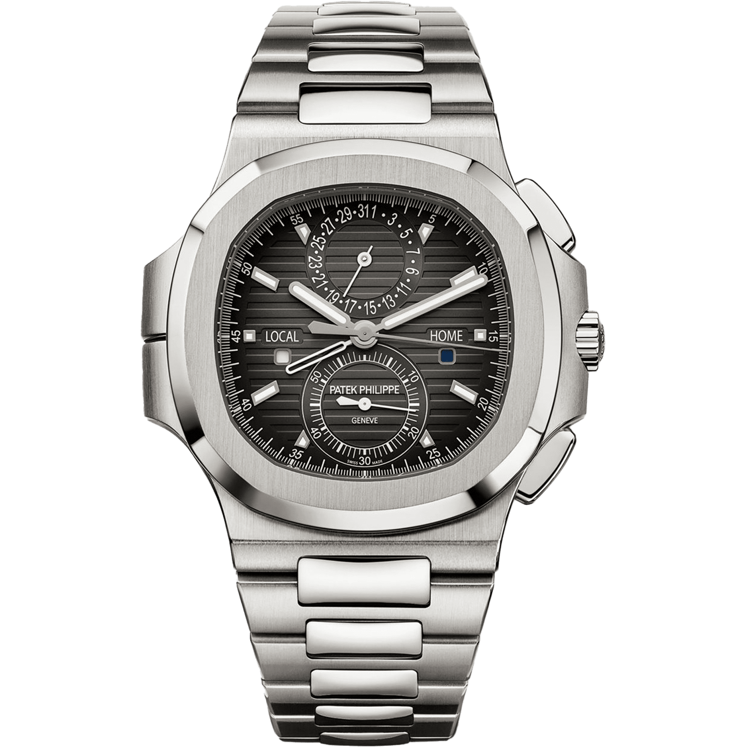 Super clone watch PATEK PHILIPPE NAUTILUS FLYBACK CHRONOGRAPH TRAVEL TIME 40.5MM 5990/1A-001