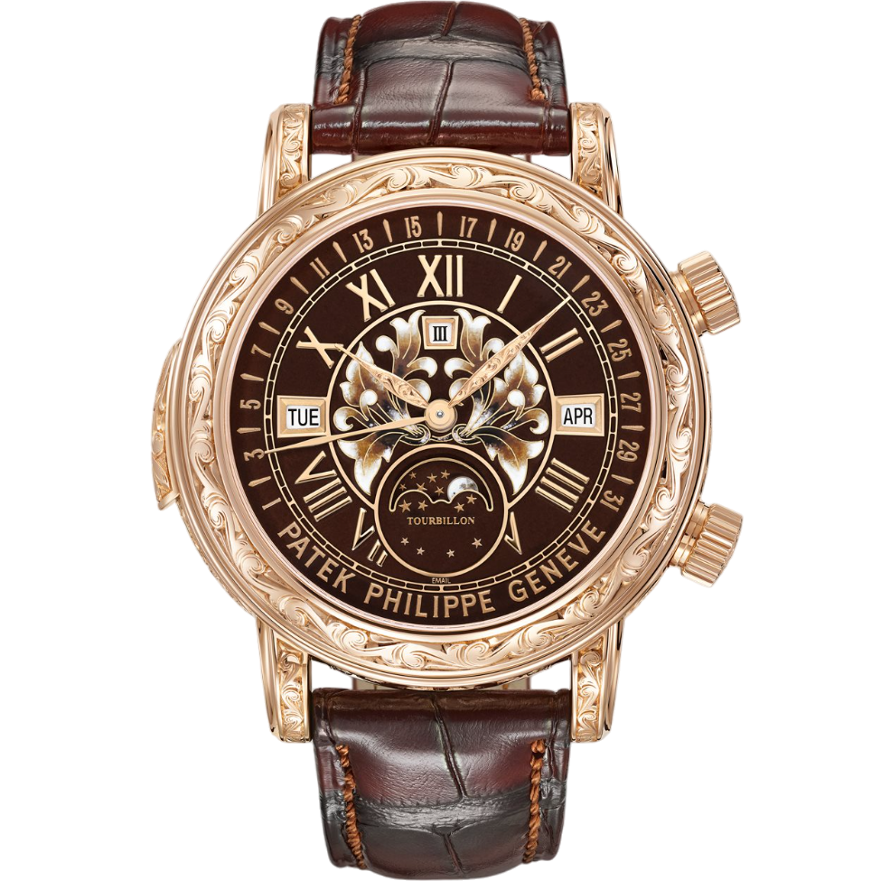 Super clone watch PATEK PHILIPPE GRAND COMPLICATIONS SKY MOON TOURBILLON 44MM 6002R-001