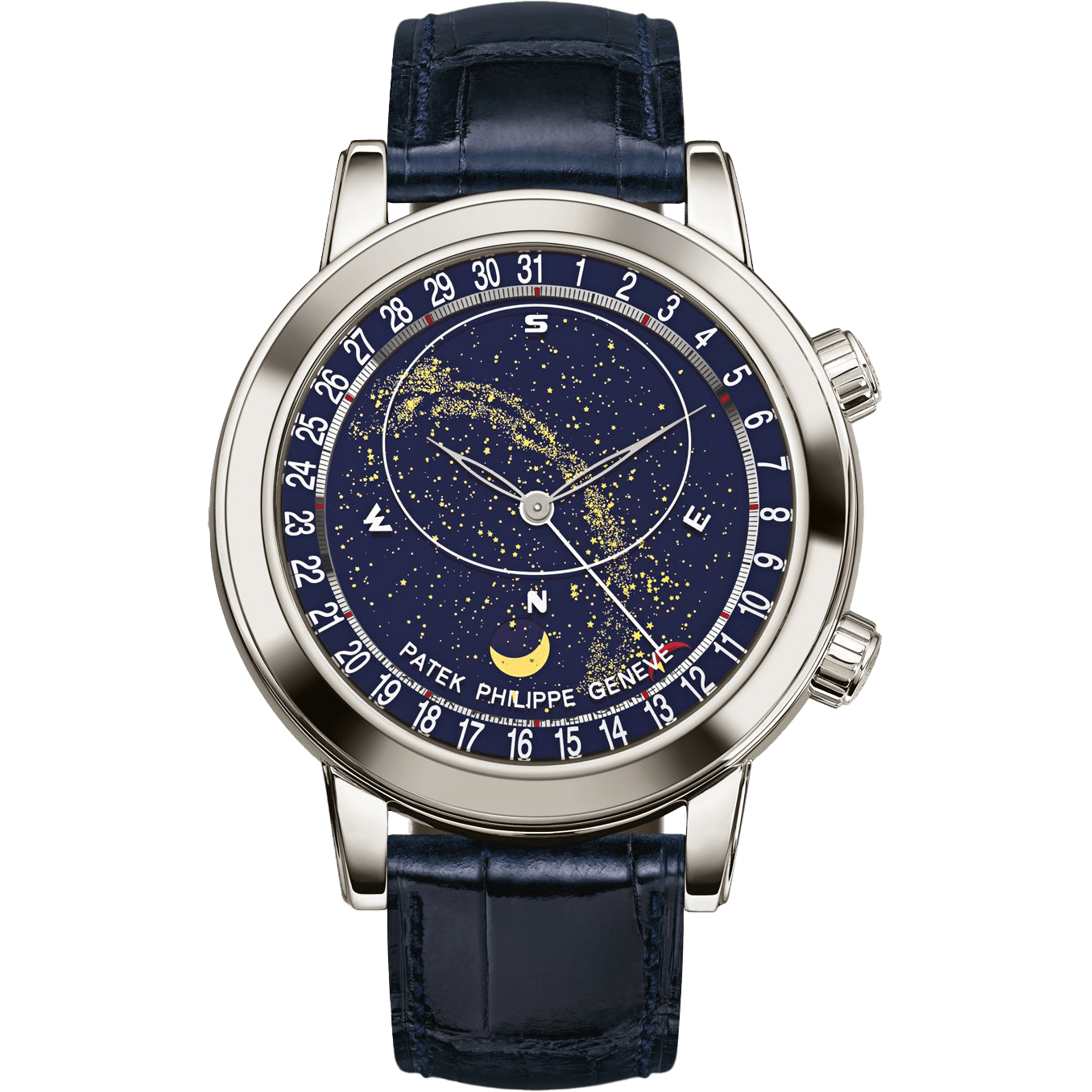 Super clone watch PATEK PHILIPPE GRAND COMPLICATIONS CELESTIAL MOON AGE 44MM 6102P-001