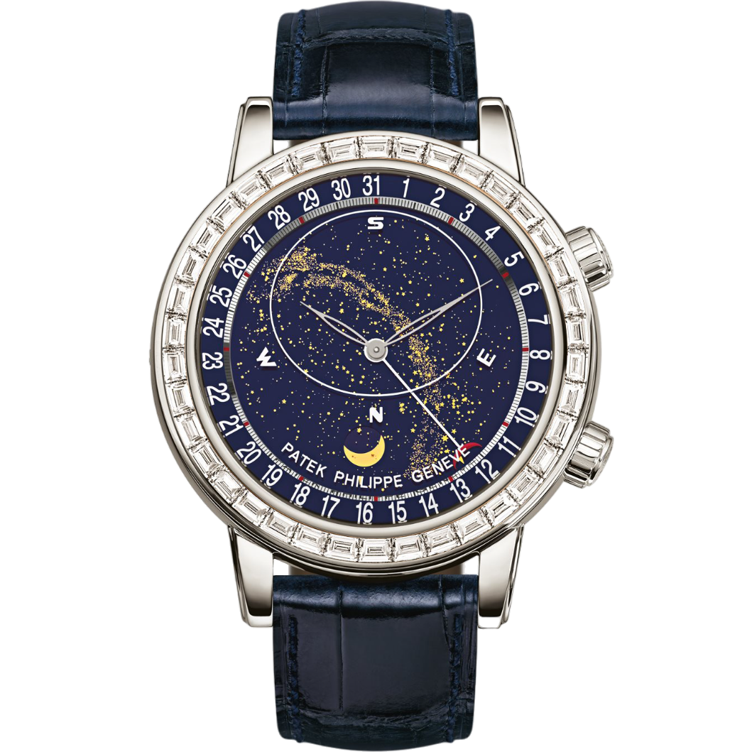 Super clone watch PATEK PHILIPPE GRAND COMPLICATIONS CELESTIAL MOON AGE 44MM 6104G-001