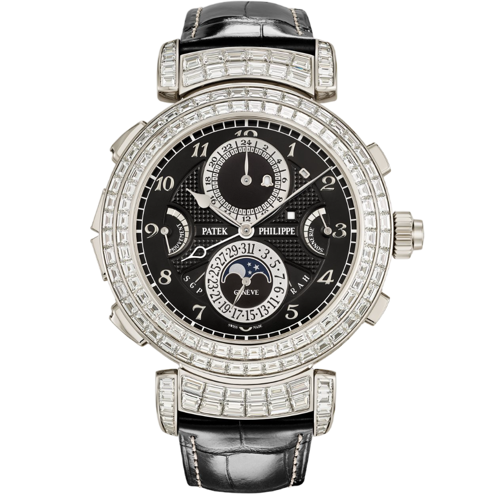 Super clone watch PATEK PHILIPPE GRAND COMPLICATIONS GRANDMASTER CHIME HAUTE JOAILLERIE 6300/400G-001