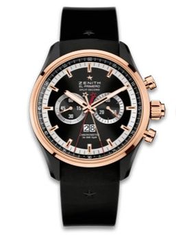 replica Zenith - 78.2050.4026/91.R530 El Primero Rattrapante PVD / Rose Gold / Black