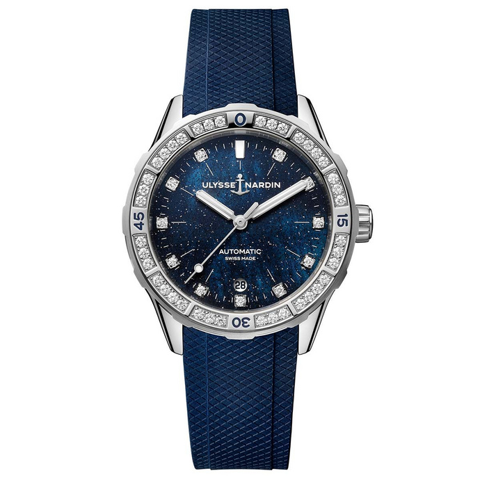 replica watch Ulysse Nardin Diver Starry Night 8163-182B1-3A/3A