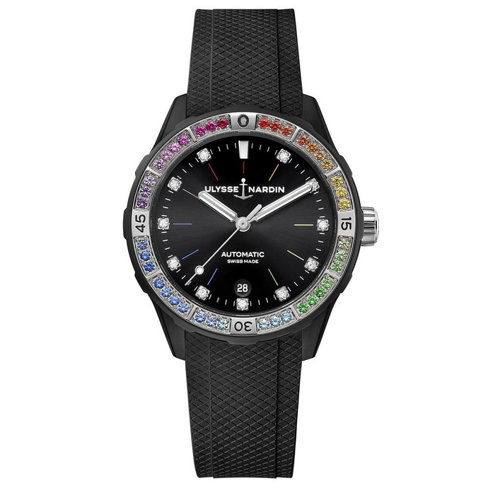 replica watch Ulysse Nardin Diver Rainbow – 39mm 8163-182B1LE-2A-RAIN-3A