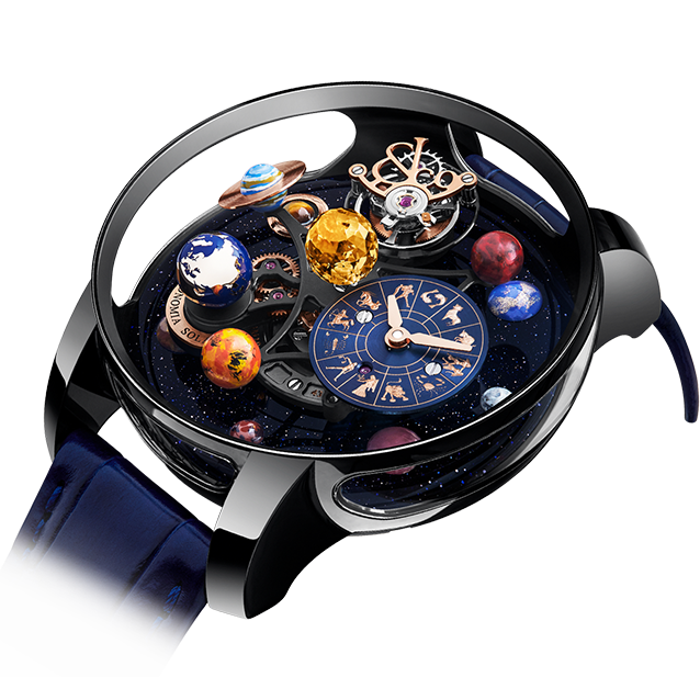 luxury replica watch JACOB & CO. ASTRONOMIA TOURBILLON SOLAR JEWELRY PLANETS ZODIAC LIMITED EDITION 44MM AS310.21.SP.AA.A