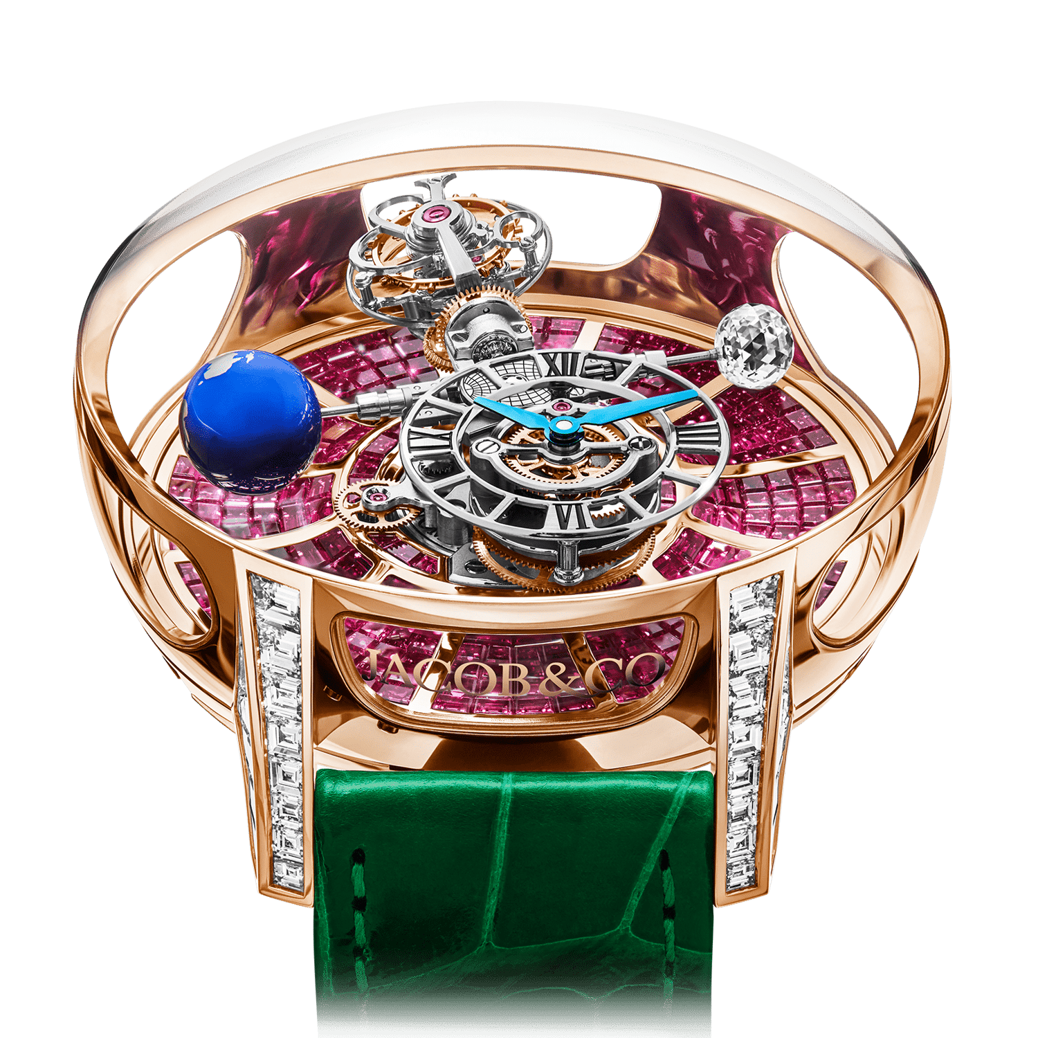 luxury replica watch JACOB & CO. ASTRONOMIA TOURBILLON BAGUETTE RUBY LIMITED EDITION 50MM AT800.40.BD.BR.A