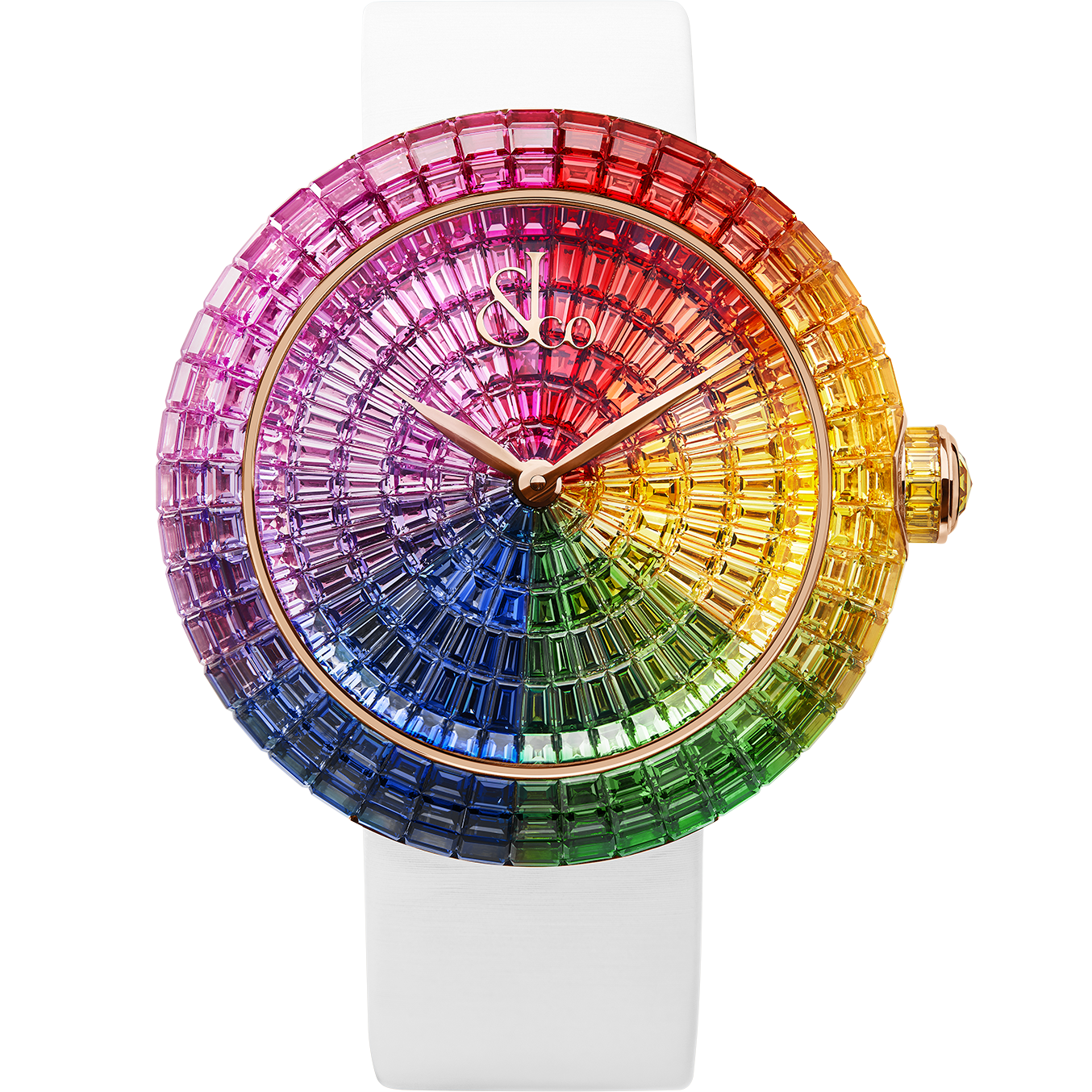 luxury replica watch JACOB & CO. BRILLIANT FULL BAGUETTE RAINBOW LIMITED EDITION 44MM BA534.40.HR.HR.B