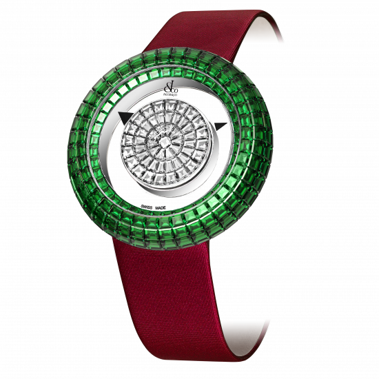 luxury replica watch JACOB & CO. BRILLIANT MYSTERY BAGUETTE EMERALD LIMITED EDITION 38MM BM526.30.BE.BD.ABSAA