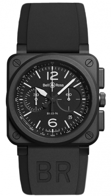 replica Bell & Ross BR03-94 Chronograph 42mm Mens Watch BR0394-BL-CE