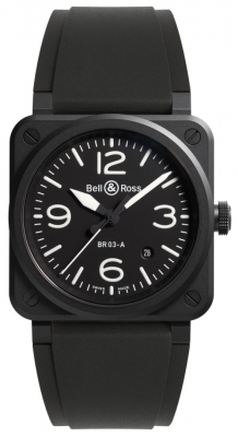 replica Bell & Ross BR 03 Automatic 41mm Mens Watch BR03A-BL-CE/SRB