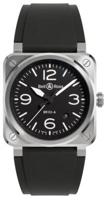 replica Bell & Ross BR 03 Automatic 41mm Mens Watch BR03A-BL-ST/SRB