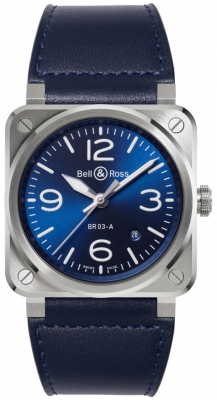 replica Bell & Ross BR 03 Automatic 41mm Mens Watch BR03A-BLU-ST/SCA