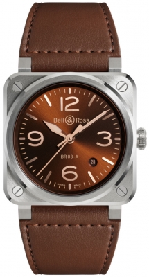 replica Bell & Ross BR 03 Automatic 41mm Mens Watch BR03A-GH-ST/SCA