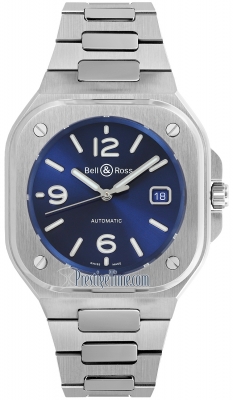 replica Bell & Ross BR 05 Automatic 40mm Mens Watch BR05A-BLU-ST/SST