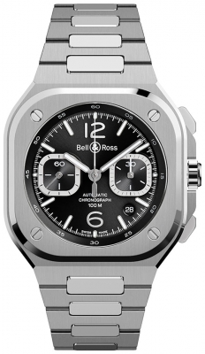 replica Bell & Ross BR 05 Chronograph 42mm Mens Watch BR05C-BLC-ST/SST