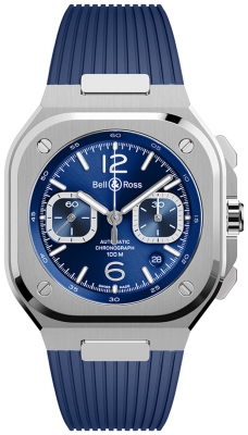 replica Bell & Ross BR 05 Chronograph 42mm Mens Watch BR05C-BLU-ST/SRB