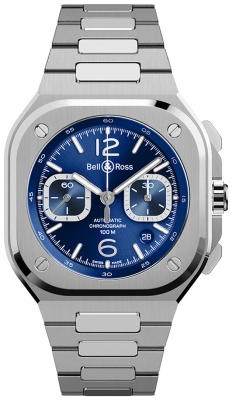 replica Bell & Ross BR 05 Chronograph 42mm Mens Watch BR05C-BLU-ST/SST