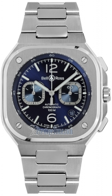 replica Bell & Ross BR 05 Chronograph 42mm Mens Watch BR05C-BU-ST/SST