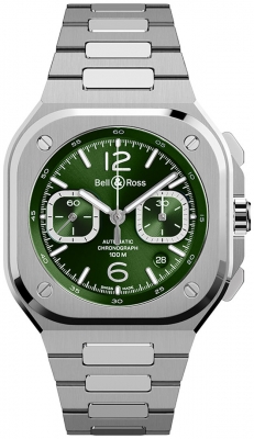 replica Bell & Ross BR 05 Chronograph 42mm Mens Watch BR05C-GN-ST/SST