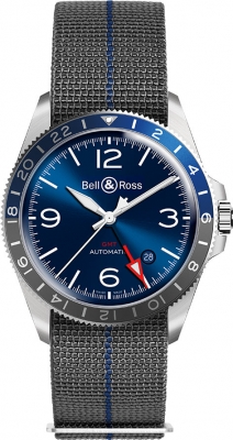 replica Bell & Ross BR V2-93 GMT Mens Watch BRV293-BLU-ST/SF