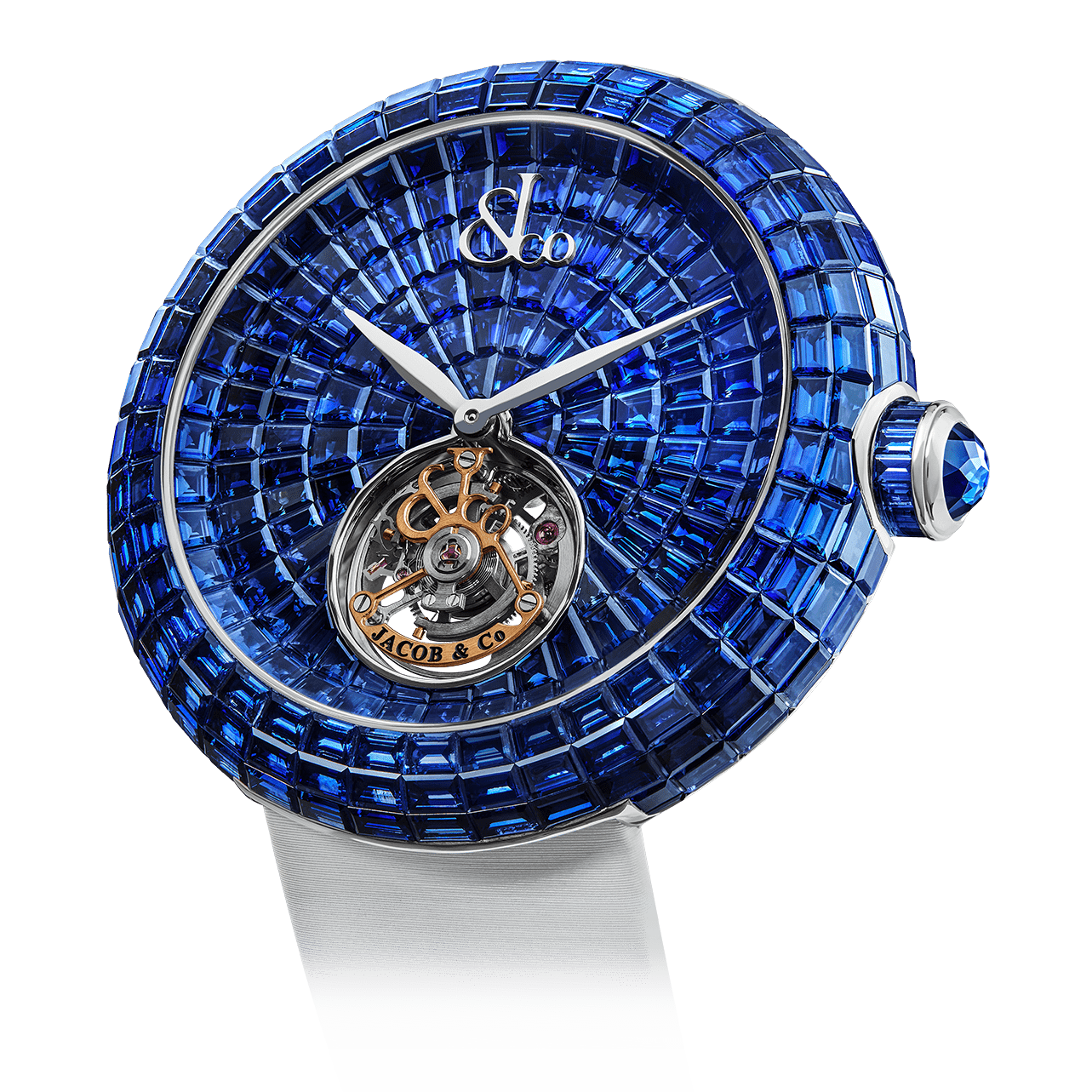 luxury replica watch JACOB & CO. BRILLIANT FLYING TOURBILLON BLUE SAPPHIRES LIMITED EDITION 47MM BT543.30.BB.BB.B